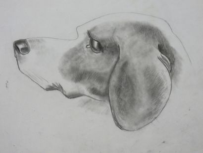 TROIS DESSINS au crayon graphite représentant...