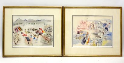 D'après Raoul DUFY (1877-1953), : Deux reproductions...
