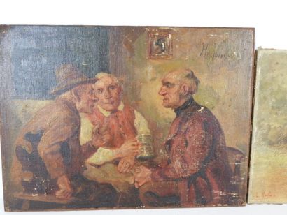 L. RALLIER (XIX-XXe) : Jeune fille au puits....