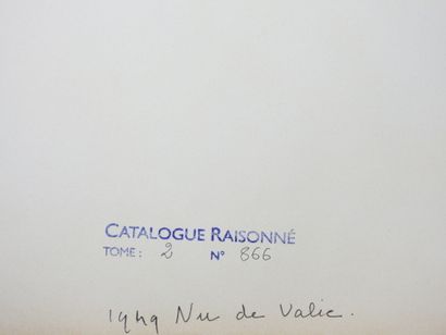 Roland CHANCO (1914-2017): Nu de Valie. Dessin...