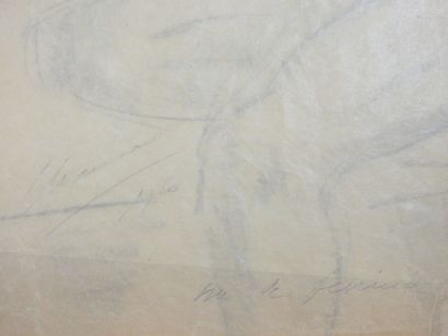 Roland CHANCO (1914-2017): Nu de Femme. Dessin...