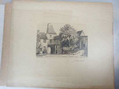 ALBUM comprenant environ 25 gravures, dessins...