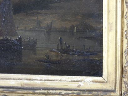 Ecole FLAMANDE du XIXème siècle, dans le...