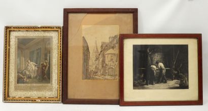 Stavros HOMERE (XIX-XX): Craftsmen. Print....