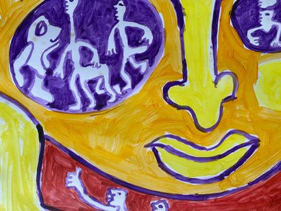 YVON TAILLANDIER (1926-2018) : Acrylic on...