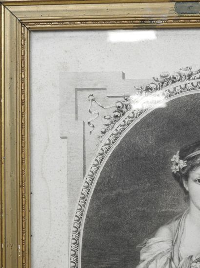 Jean-Baptiste GREUZE d'après. La cruche cassée....