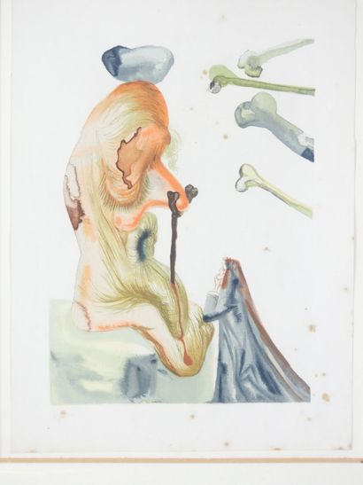 Salvador DALI (1904-1989), d'après : Le flatteur...