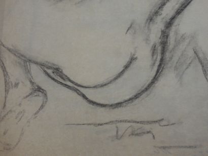Roland CHANCO (1914-2017): Nu. Dessin au...
