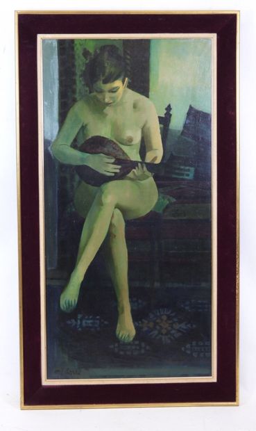 Marcel DEPRÉ (1919-1990) : Nu féminin. Huile...