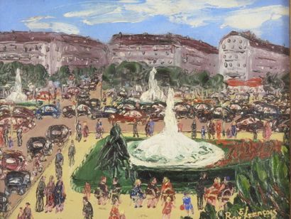 François RAYMOND (1880-?) : Rond-point des...