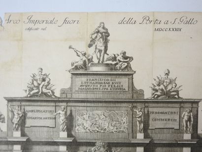 Ecole ITALIENNE du XVIII siècle. Arc impérial...