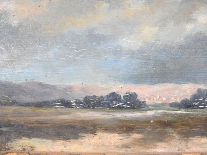 20th century FRENCH school. Landscape with...