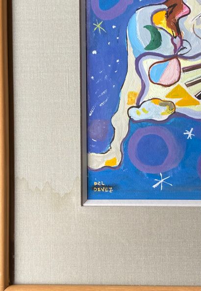 JEAN DEL DEVEZ (1910-1983): Dreamlike composition....