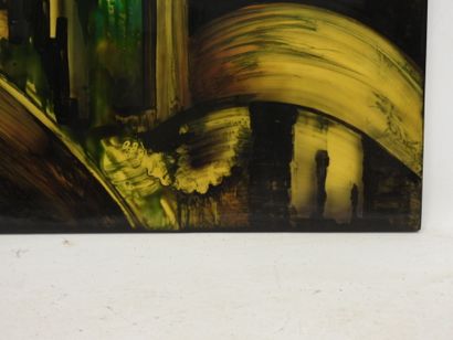 Ecole Moderne: View of the ocean. Lacquer...