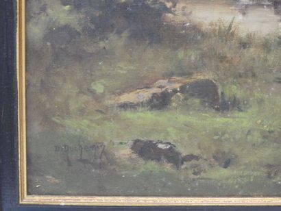 Daniel DUCHEMIN (1866-1930): Les lavandières....