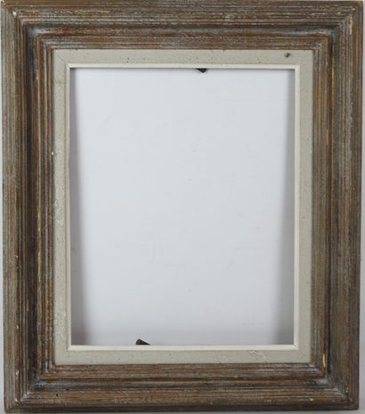 BARE FRAME in patinated wood. 59 x 52 - 34...