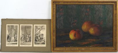 20th century FRENCH school. Still life with...