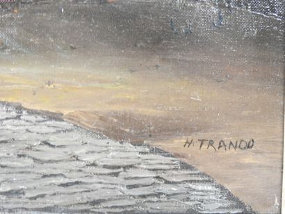 Henri TRANDO (20th). Mimi Pinson's house,...