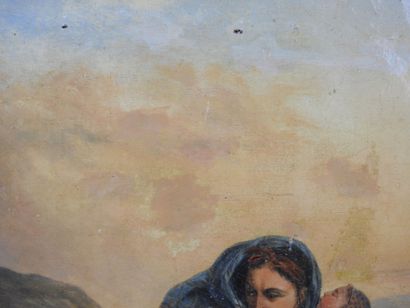 Nineteenth century school. The attack of...