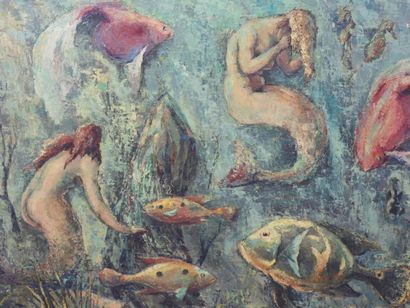 René A. BARIL (XXe) : Sirènes et poissons....