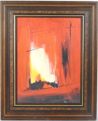 C. SEEBALUCK (XX-XXIth). Abstract composition....