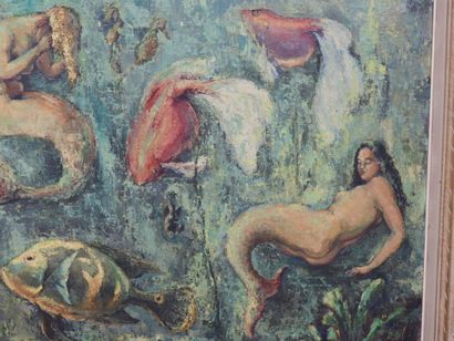 René A. BARIL (XXe) : Sirènes et poissons....