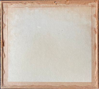 GEORGES LAPORTE (1926-2000) : Huile sur papier....