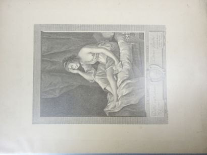 ALBUM comprenant environ 25 gravures, dessins...