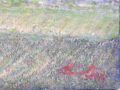Jacques PARAGHAMIAN (1946). Mountain landscape....
