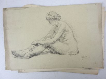 ALBUM comprenant environ 25 gravures, dessins...