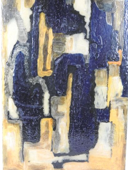 ECOLE XXe. Composition abstraite. Peinture...