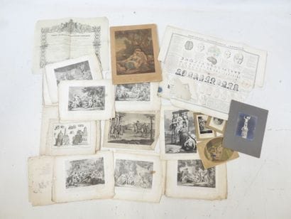 ENV. 30 GRAVURES : dont phrénologie physiognomie...