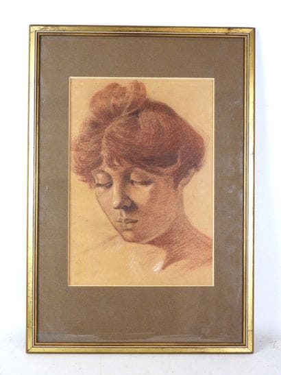 Ecole FRANCAISE du XXème siècle : Portrait...