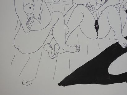 Roland CHANCO (1914-2017): Le Filles. Dessin...