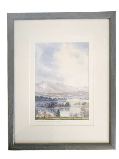 Gerhard HEINRICH (20th).
Mountain landscape.
Watercolor...