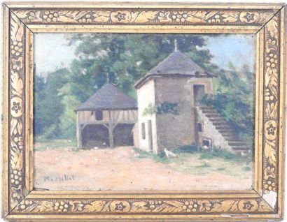 M. MILLET (XXe). Au moulin des Bazins, Bleneau....