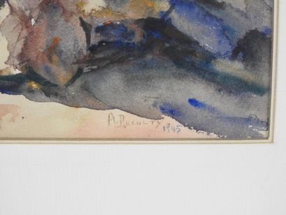 André DUCULTY (1912-1990). The old mill -...