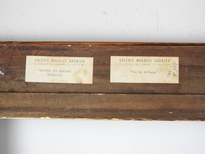 IMPORTANT BARE FRAME in wood and gilded stucco,...