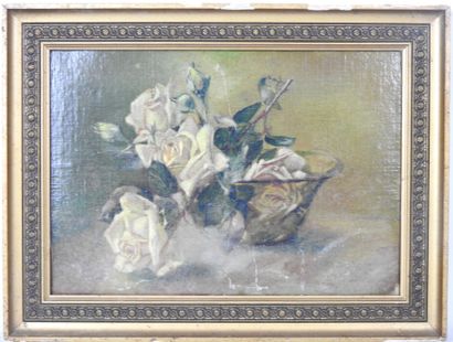 20th century FRENCH SCHOOL. Still life with...