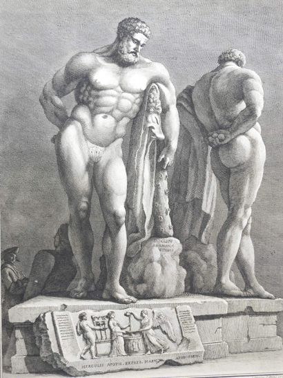 Giuseppe VASI (1710-1782), d'après. L'Hercule...