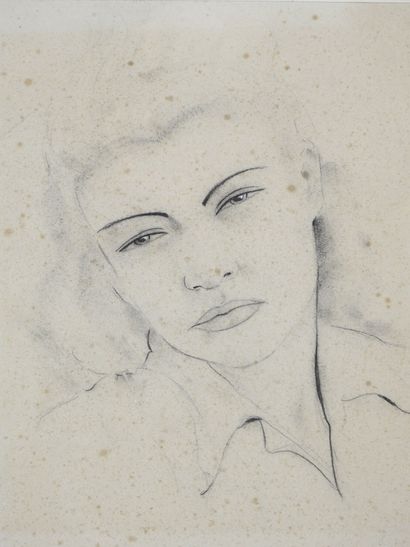 20th century school: Portrait of a woman....