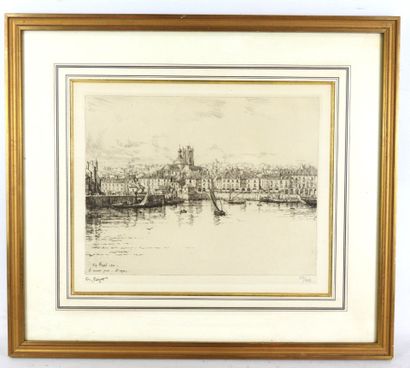 Eugène BÉJOT (1867-1931): The outer harbor...