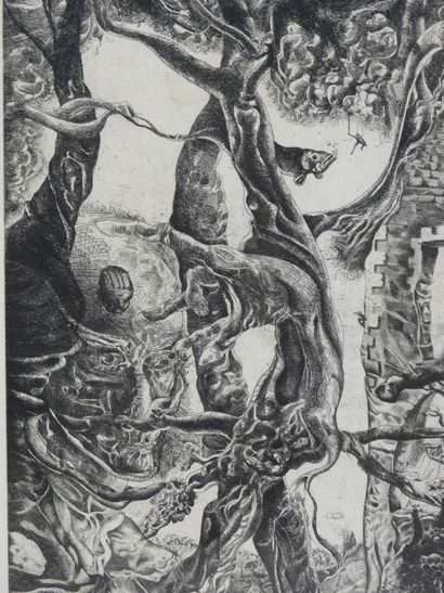 Yves MILET-DESFOUGÈRES (1934-2022) : Paysage...