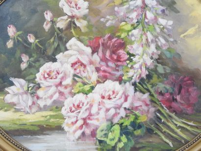 Louis LARTIGAU (Late XIX-XX). Bouquet of...