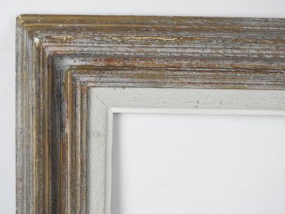 BARE FRAME in patinated wood. 59 x 52 - 34...