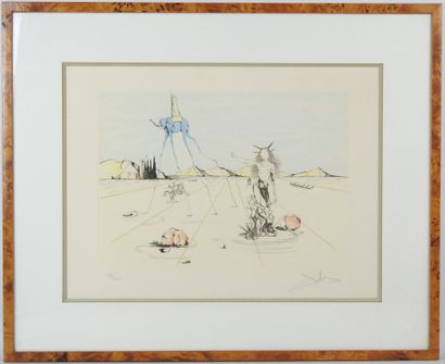 Salvador DALI (1904-1989): The blue elephant....