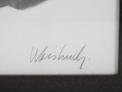Claude WEISBUCH (1927-2014) : Le violoncelliste....