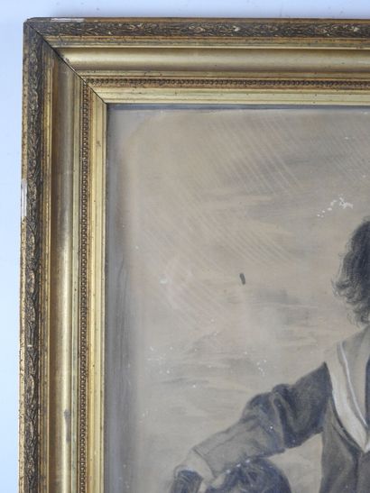 A. MARTIN (XIX-XXth). Portrait of a child...