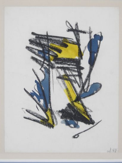 20th century school. Abstract composition....