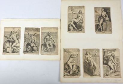 Philippe Galle (1537-1612). 12 estampes de...